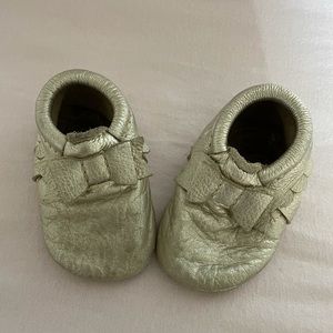 Gold freshly picked moccasins